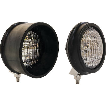Tiger Lights LED Round Tractor Light 12V For Case 1190, 1290 Trapezoid Off-Road Light; TL2080